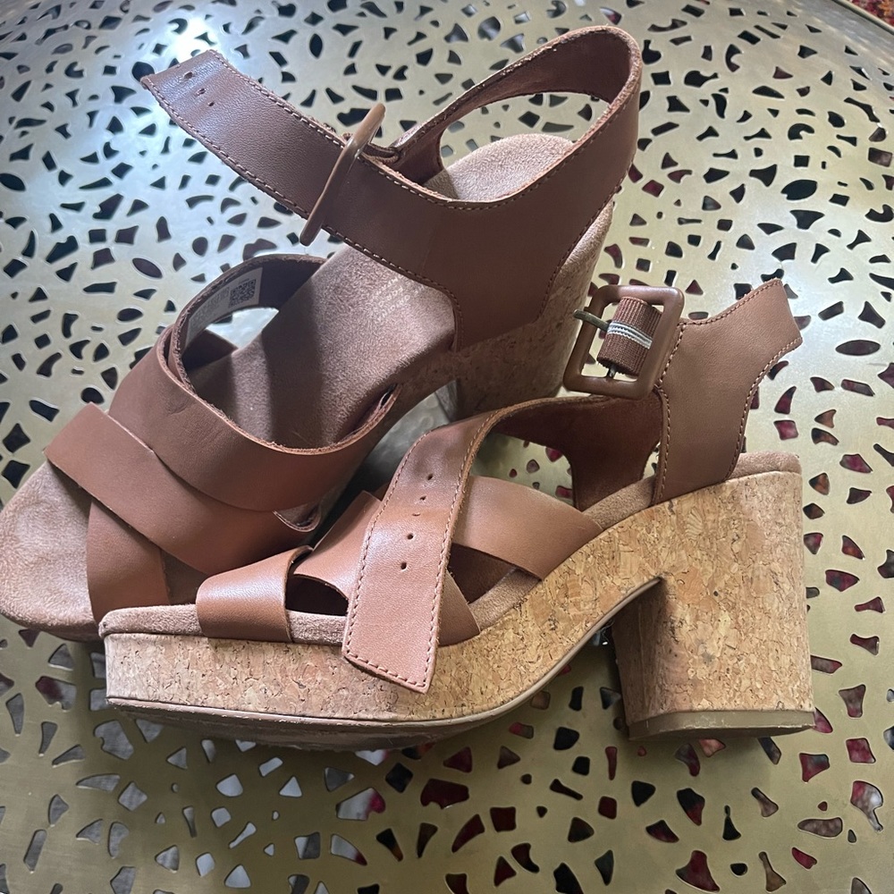 Toms sandals clogs cork